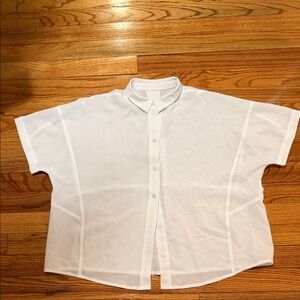lululemon athletica White Button Down Shirt